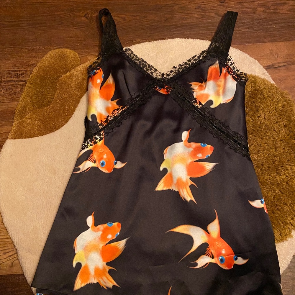 Heaven by Marc Jacob’s Silk Koi Fish Dress Size Small